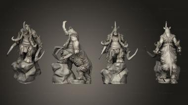 Military figurines Rhino Centaur Scyth Large 3d model