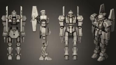 Military figurines Gungnir Infantry Class 3d model