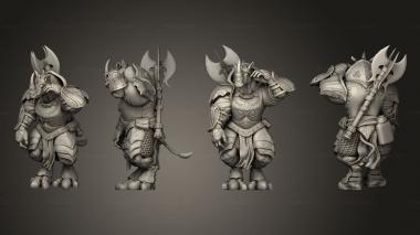 Military figurines Rhino Champion Large 3d model