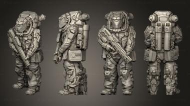 Military figurines Rhino Unit 01 3d model