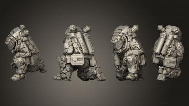Military figurines Rhino Unit 02 3d model