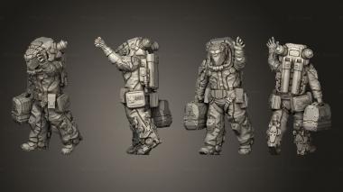 Military figurines Rhino Unit 03 3d model