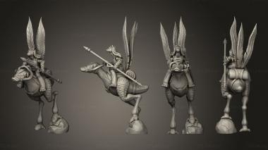 Military figurines Rider 02 3d model