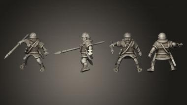 Military figurines Rider 06 3d model