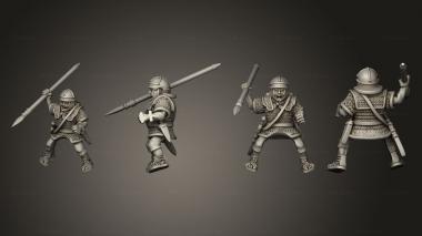 Military figurines Rider 08 3d model