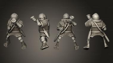 Military figurines RIDERS MUSICIAN B 3d model