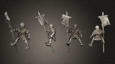 Military figurines RIDERS STANDARD A 3d model