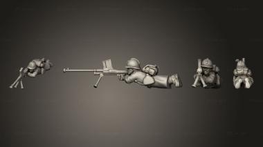 Military figurines RIFLE 01 3d model