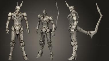 Military figurines Gurren Lagann Lazengann 3d model