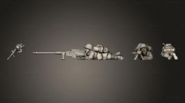 Military figurines RIFLE 04 3d model