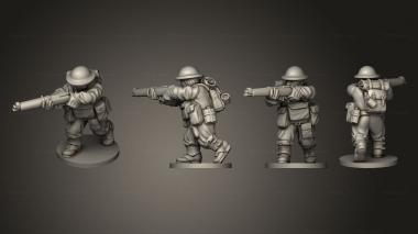 Military figurines RIFLEMAN 01 3d model
