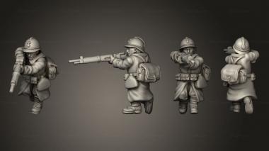 Military figurines RIFLEMAN 01 3d model