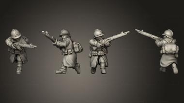 Military figurines RIFLEMAN 08 3d model