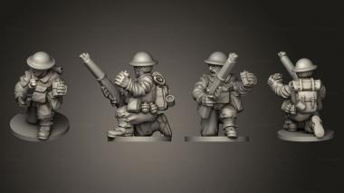 Military figurines RIFLEMAN 14 3d model