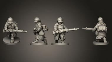 Military figurines RIFLEMAN 40 3d model