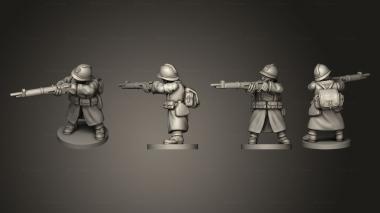 Military figurines RIFLEMAN 44 3d model