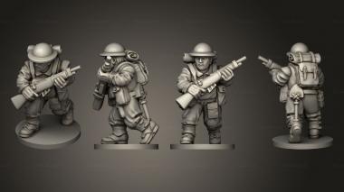 Military figurines RIFLEMAN 47 3d model