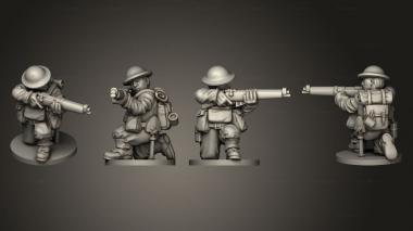 Military figurines RIFLEMAN 48 3d model