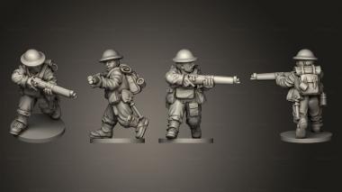 Military figurines RIFLEMAN 49 3d model