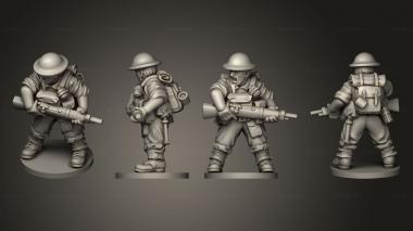 Military figurines RIFLEMAN 50 3d model