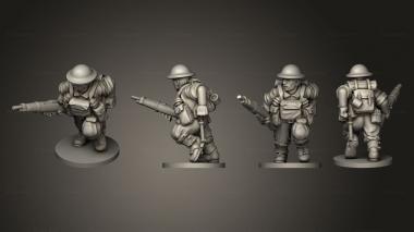 Military figurines RIFLEMAN 52 3d model