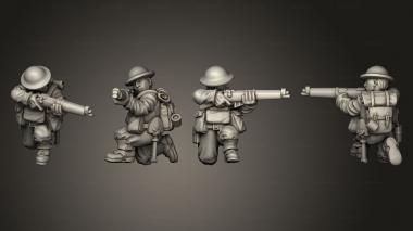 Military figurines RIFLEMAN 59 3d model