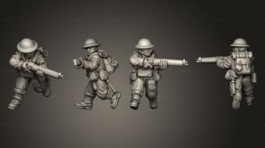 Military figurines RIFLEMAN 60 3d model