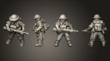 Military figurines RIFLEMAN 61 3d model