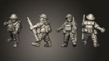 Military figurines RIFLEMAN 62 3d model