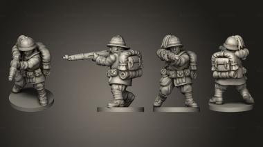 Military figurines RIFLEMAN 65 3d model