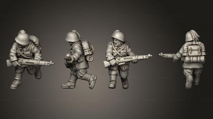 Military figurines (RIFLEMAN 68, STKW_11674) 3D models for cnc