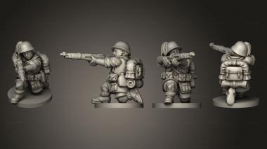 Military figurines RIFLEMAN 71 3d model