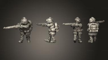 Military figurines RIFLEMAN 72 3d model