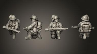 Military figurines RIFLEMAN 74 3d model