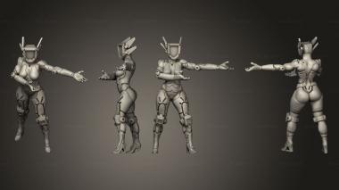 Military figurines ring bot 3 3d model