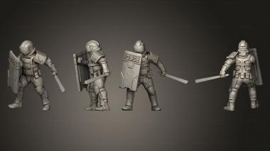 Military figurines Riot Ofc Bob Blunt 3d model