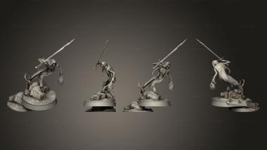 Military figurines Risen Guard 08 3d model