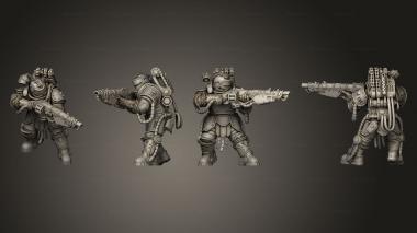 Military figurines RL Warrior 06 3d model