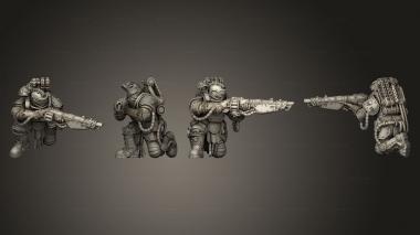 Military figurines RL Warrior 08 3d model