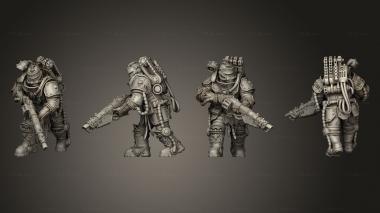 Military figurines RL Warrior 09 3d model