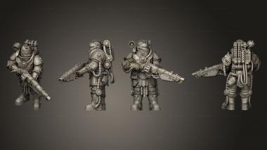 Military figurines RL Warrior 10 3d model