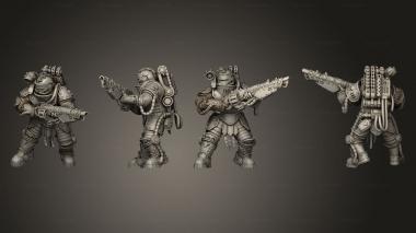 Military figurines RL Warrior 11 3d model