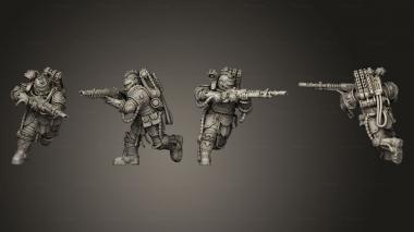 Military figurines RL Warrior 13 3d model
