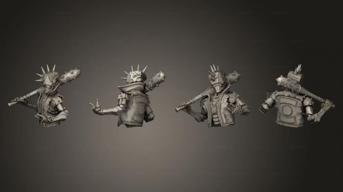 Military figurines (Robo Punk Bust, STKW_11736) 3D models for cnc