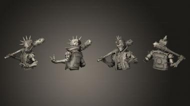 Military figurines Robo Punk Bust 3d model