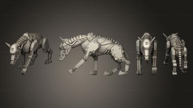 Military figurines Robot Dogs 02 3d model