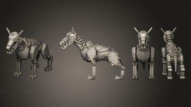 Military figurines Robot Dogs 03 3d model