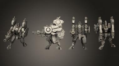 Military figurines robot Riptide 3d model