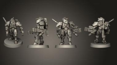 Military figurines Robot warrior 02 3d model