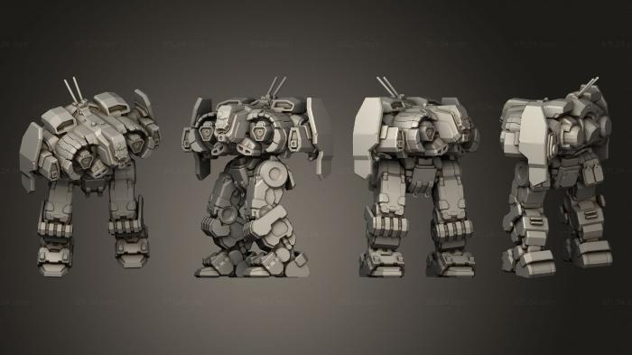 Military figurines (Robot, STKW_11747) 3D models for cnc